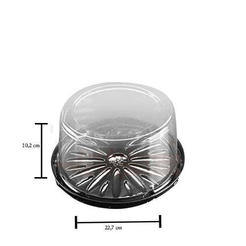 Emb. P/ Bolo Redonda Fpn Hl32apr Lisa 22,7x10,2cm C/ 10 Un Hiperpack