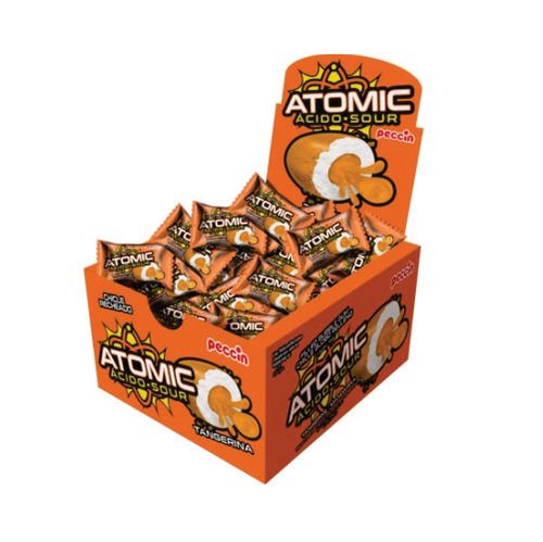 Chiclete Atomic Tangerina 140 Gr Peccin