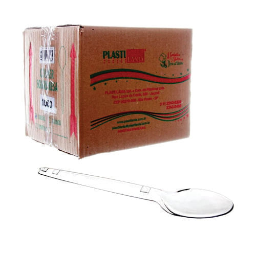 Colher Plast. Sobremesa Pic 100 Cx C/ 1000 Un Plastilania