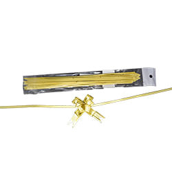 Laço Pronto Liso Dourado 12mm C/ 10 Un Brfestas