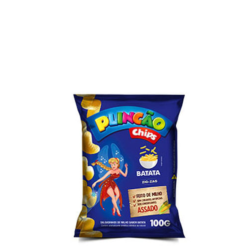 Chips Plincao Sabor Batata C/ 10 X 100 Gr Plinc