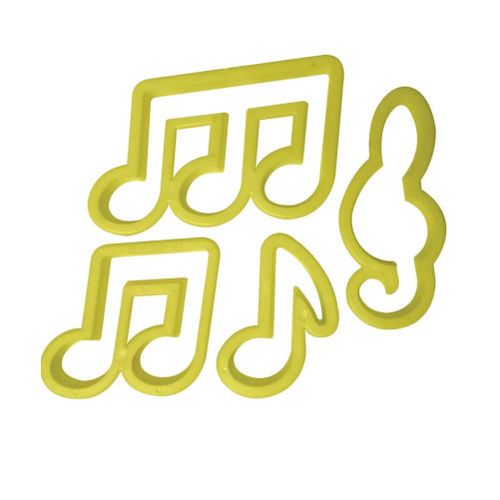 Cortador Notas Musicais C/ 4 Pçs (408065) Bluestar