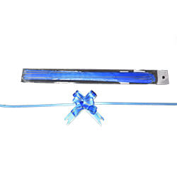 Laço Pronto Liso Azul 12mm C/ 10 Un Brfestas