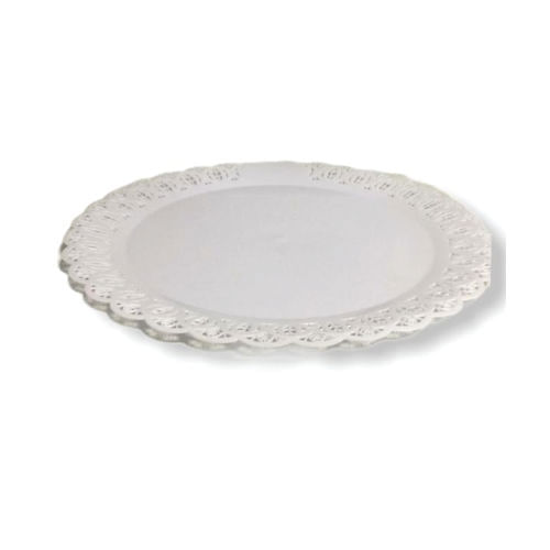 Prato Plast. Branco Rendada N 30 Lsc Toys