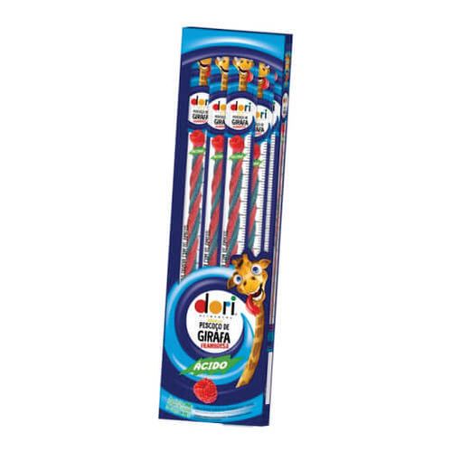 Bala Pescoço De Girafa Framboesa Cx 30x30 Gr Dori