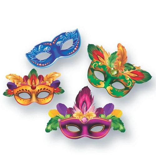 Serpentina C Mascara Carnaval Pequena 4un Grintoy