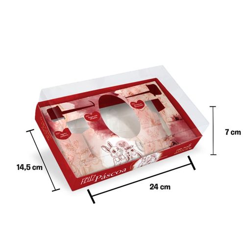 Caixa Ovo Confeiteiro 24x14,5x7 Cm Apaixonados Un Jr