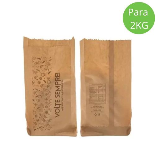 Emb Paes Kraft Timbrada 2 Kg 500 Un