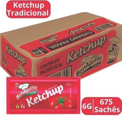 Ketchup Sachet 675x6 Gr Bonapetite Lanchero