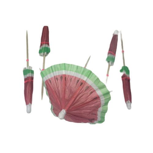 Palito Sombrinha Melancia C/ 12 Un Foximport