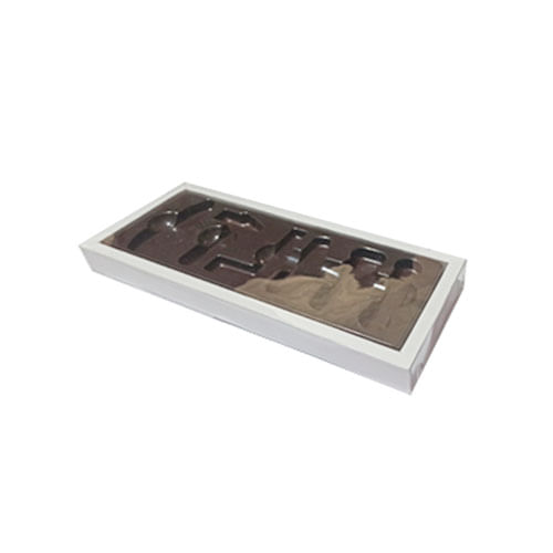 Caixa Ferramentas C/ Berço 6 Cavas Branca C/ 5 Un Crystal For