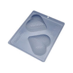 Forma Silicone Coração Textura Gotas (*9398) Bwb