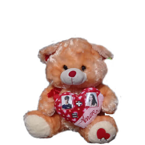 Pelucia Urso Foto Amarelo 42 Cm (Fe6587) Fizzy