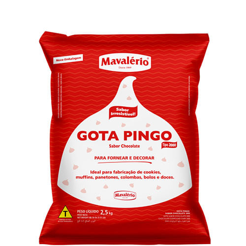 Gota Pingo 2000 Sabor Chocolate 2,5 Kg Mavalério