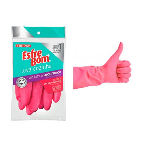 Luva Cozinha Esfrebom Latex G (Btn13002g) Betanin