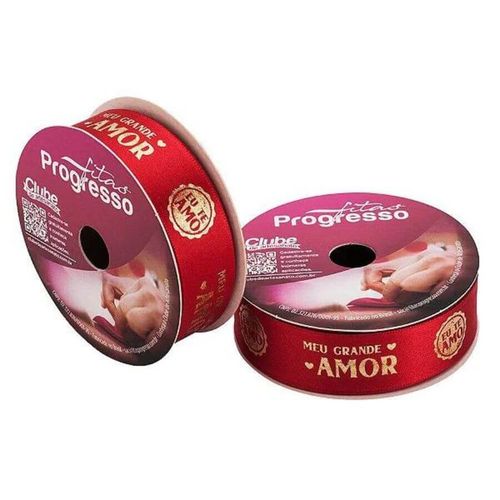 Fita Cetim Estampadas 003 10 Metros Progresso