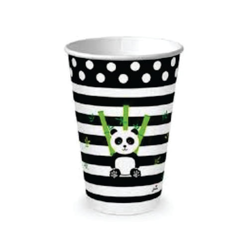 Copo Papel 180 Ml Panda C/ 8 Un Junco
