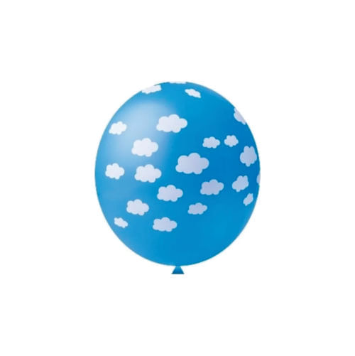 Balão 11 Nuvens Azul Celeste C/ 10 Un Happyday