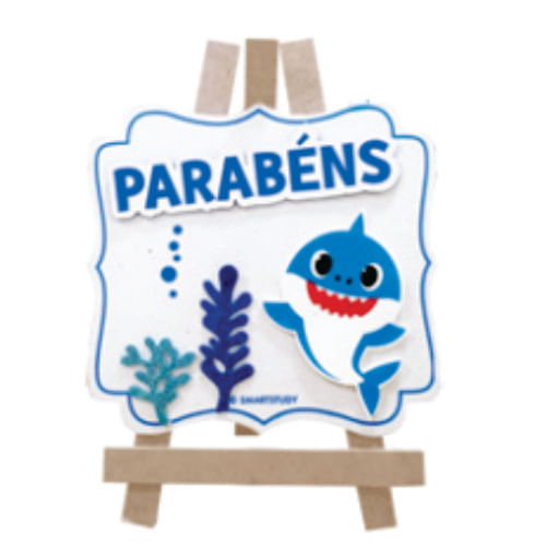 Lousa Dady Shark Parabens Azul (Bs0008) Grintoy