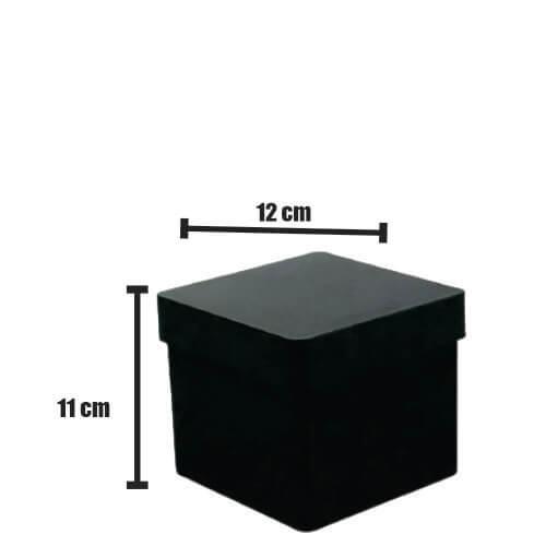 Caixa Box Quadrada P Preta Marloch