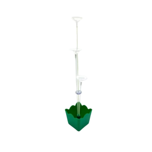 Cachepo C/ Pega Balão 3 Hastes 35 Cm Verde Escuro (Pb139) Jcl