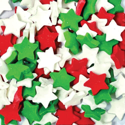 Biscuit Comestivel Estrelas De Natal C/ 110 Un (289) Jady