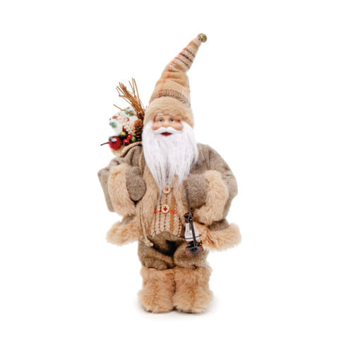 Noel Em Pé Colete Camisa Xad E Lanterna Mrr 30 Cm (1208606) Cromus