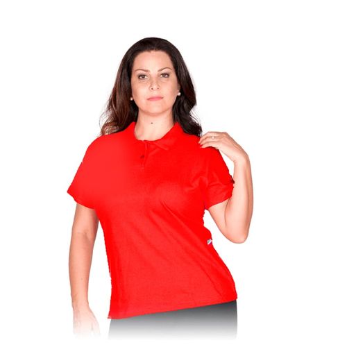 Camisa Polo Feminina P Vermelha Global Mix