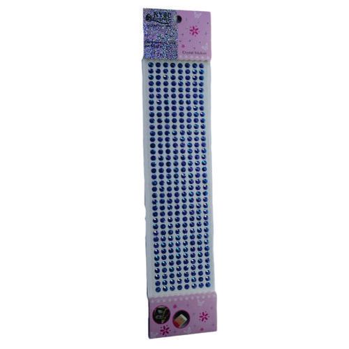 Cartela De Adesivo Meia Pedra Tira 8 Mm Cor 134 Azul Royal (102136) Nybc
