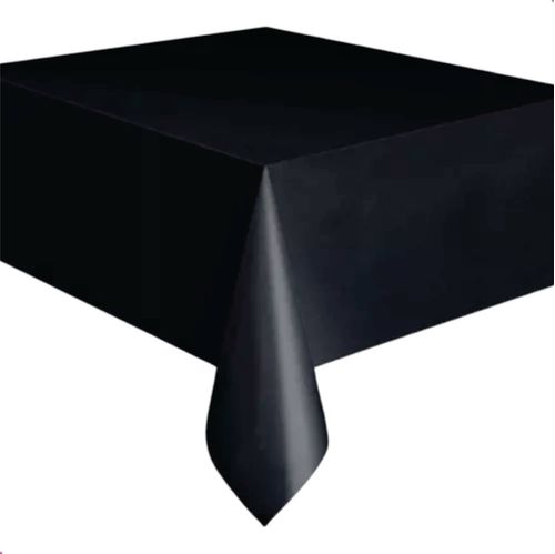 Toalha De Mesa Plastica 80x80 Cm Preto Abaplast