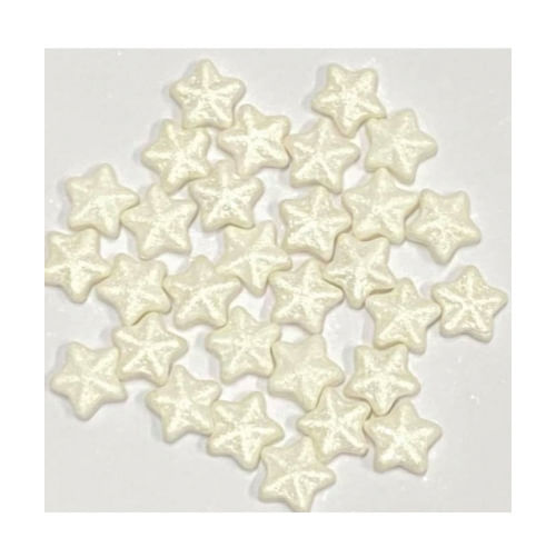 Biscuit Comestivel Estrela 3d Branca C/ 30 Un (607) Jady