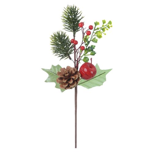 Haste Maça C/ Berry Vermelho 30 Cm (44343001) Florearte