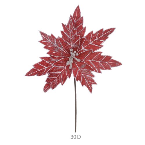 Haste Bico De Papagaio Vermelho E Branco 30cm (44842001) Flor Arte
