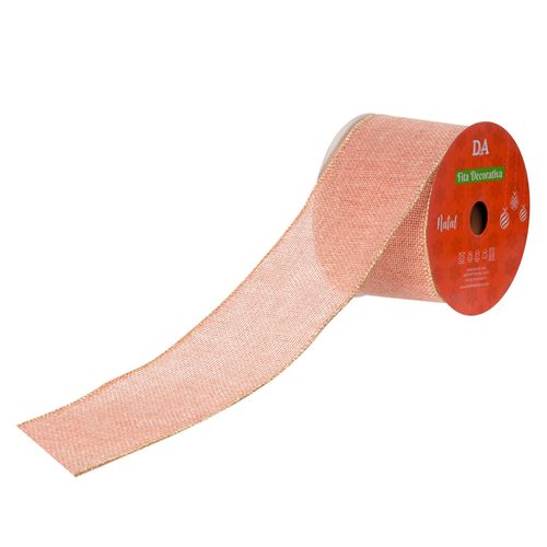 Fita Aramada Tela Gliter Custura 6,3cmx9,14m