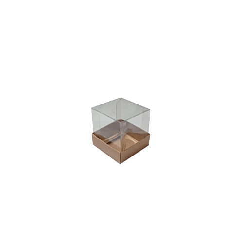 Caixa Mini Bolo 4x4 Kraft C/ 10 Un (098-K) Crystal For