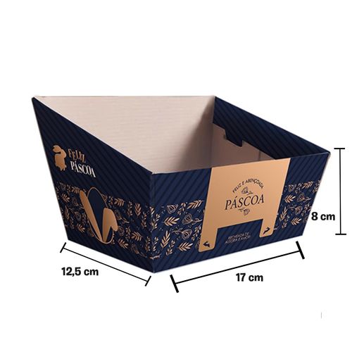 Cesta Trapezio M 17x12,5x8 Cm Line Blue Jr