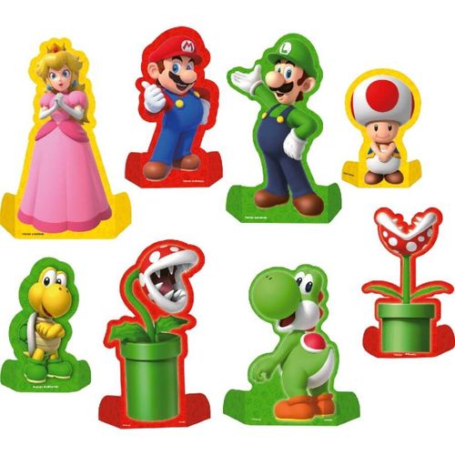 Decoração De Mesa Super Mario C/ 8 Un Festcolor