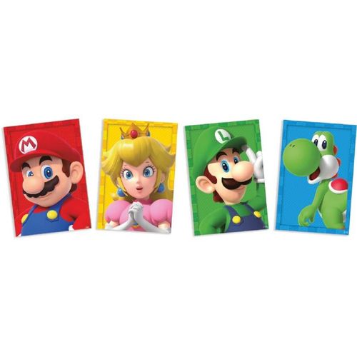 Quadros Decorativos Super Mario C/ 4 Un Festcolor