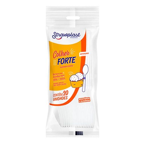 Colher Forte 50un Strawplast