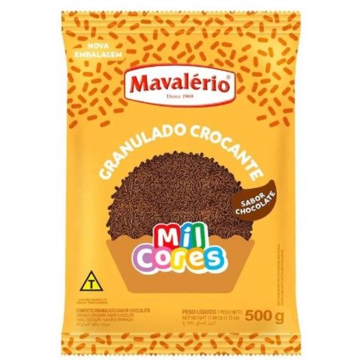 Chocolate Granulado Crocante 500 Gr Mavalério