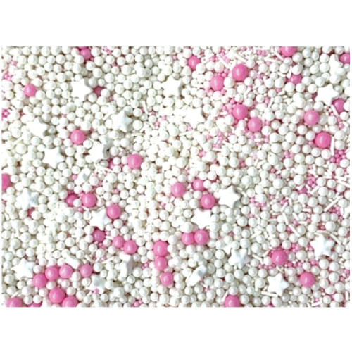 Splinkles Rosa/Branco C/ Estrelas 50 Gr (514) Jady