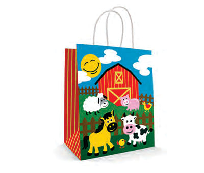 Sacola Papel Fazendinha 18x09x22 C/ 10 L E L