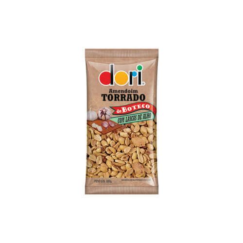Amendoim Torrado Boteco Lascas De Alho 320 Gr Dori