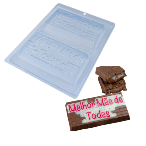Forma Silicone Tablete Melhor Mae De Todas Bwb