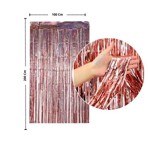 Cortina Metalizada Fosca 1x2mt