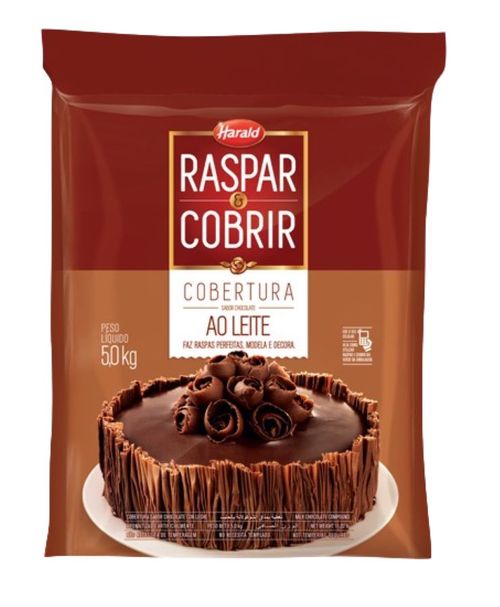 Chocolate Raspar E Cobrir Ao Leite 5 Kg Harald