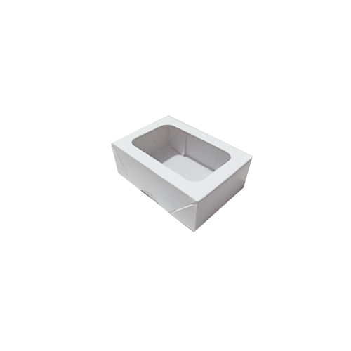 Caixa Retangular 7x10x3,5 Branca Visor (N 1) Pct C/ 10 Un (380-B) Crystal For