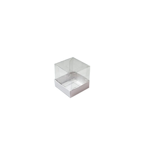 Caixa Mini Bolo 4x4 Branco C/ 10 Un Crystal For