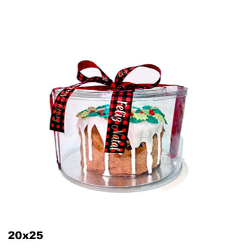 Embalgem Cake Cover Transparente 20x25 C/ 5 Un Flip