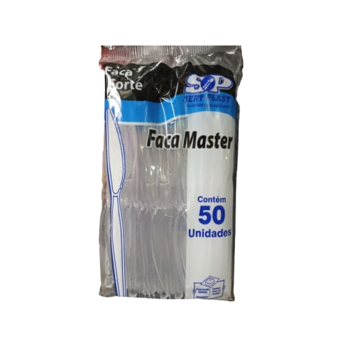 Faca Forte Cristal C/ 50 Un Sert Plast